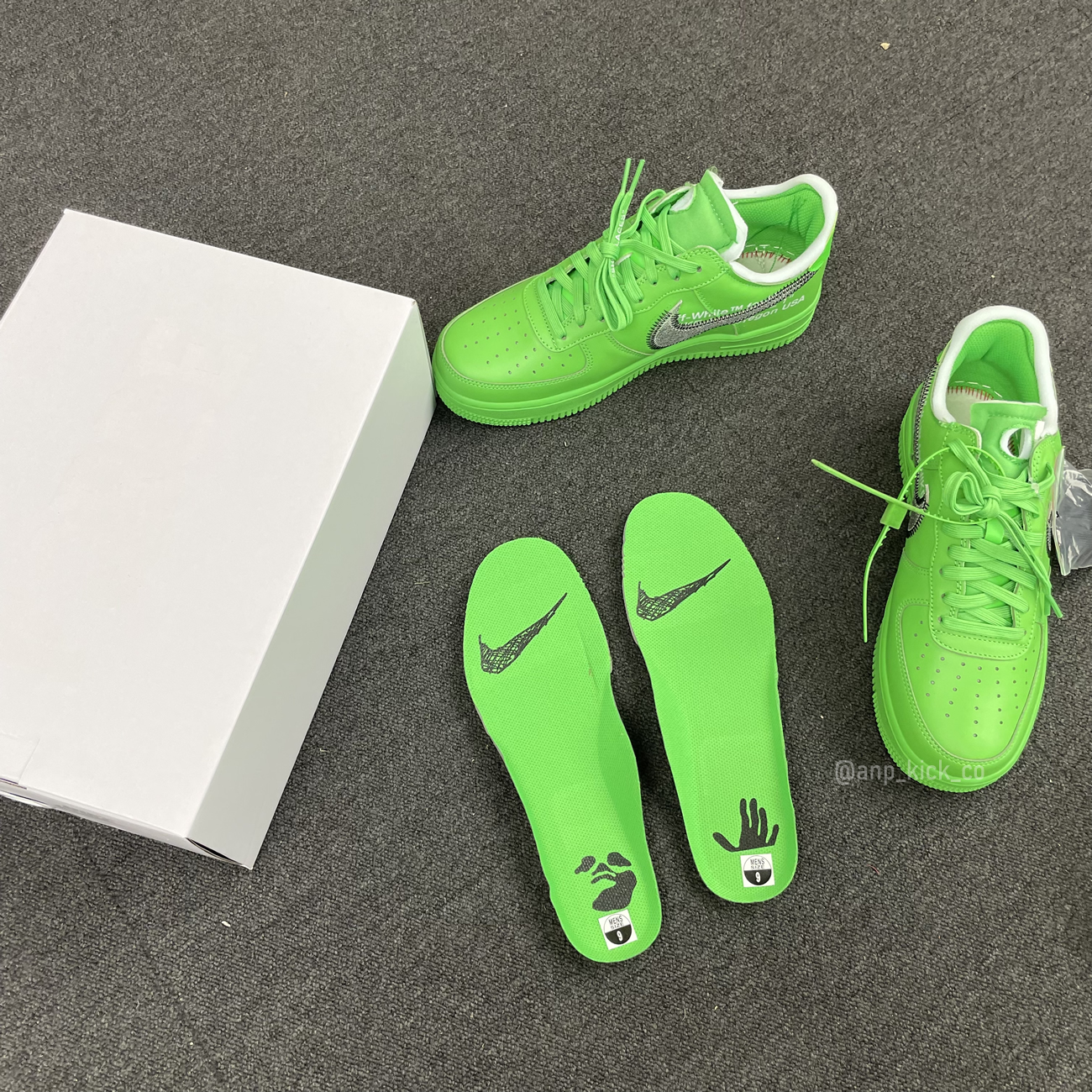 Off White Nike Air Force 1 Low Light Green (13) - newkick.app